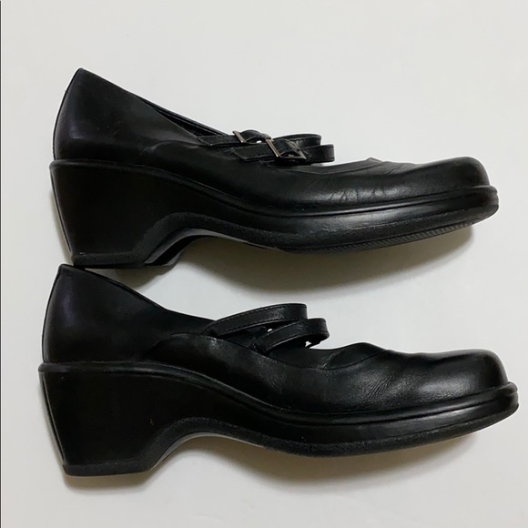 Dansko Double Strap Black Mary Jane Clogs - Picture 4 of 11